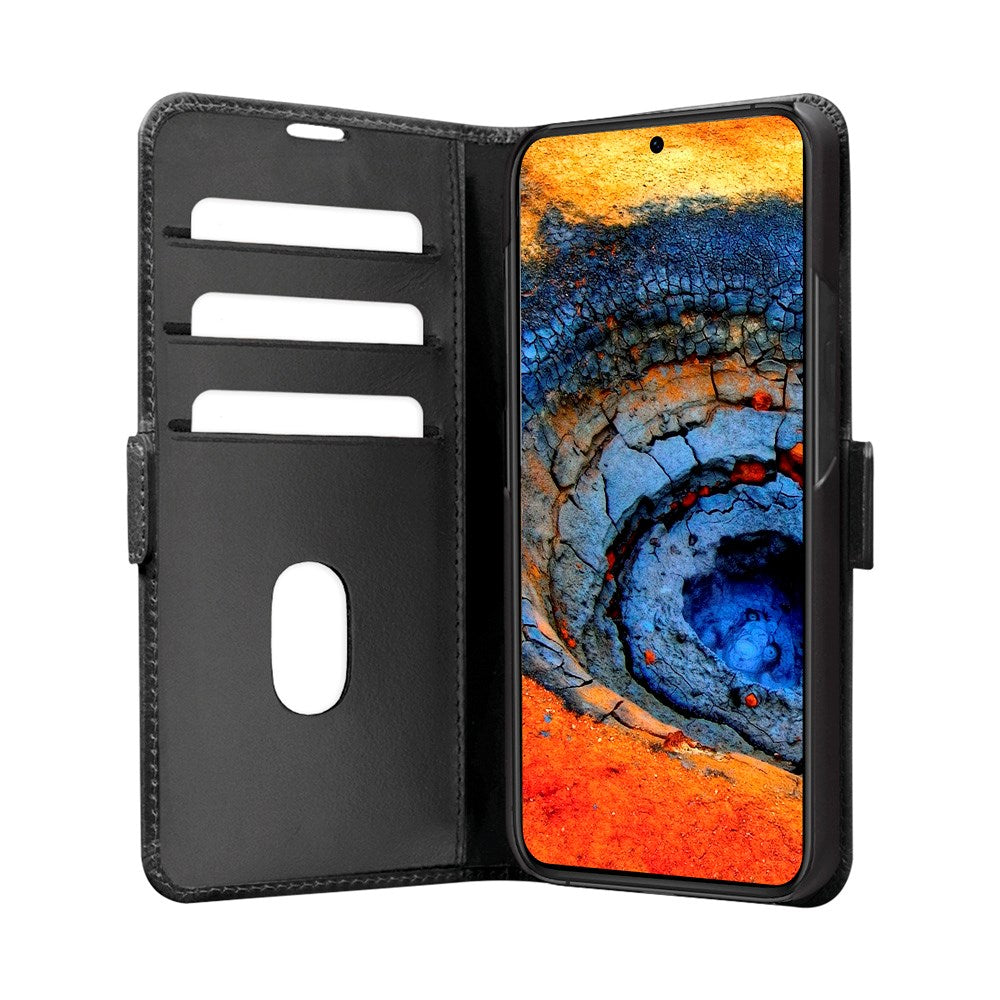 Samsung Galaxy A56 (5G) dbramante1928 Copenhagen Slim Genuine Leather Case with Wallet - Black