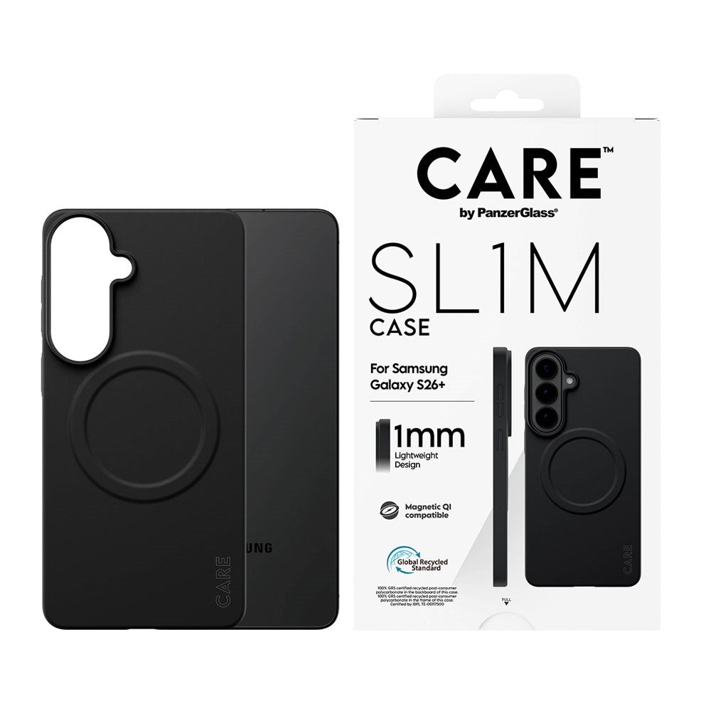 Samsung Galaxy S26+ (Plus) CARE by PanzerGlass SL1M Case - Black