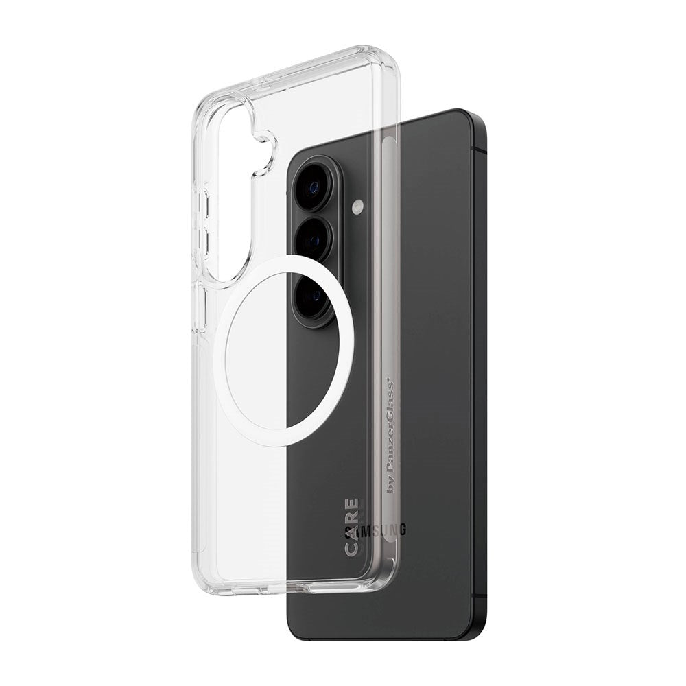 Samsung Galaxy S26 CARE by PanzerGlass Urban Explorer Case - Qi Compatible - Transparent / White