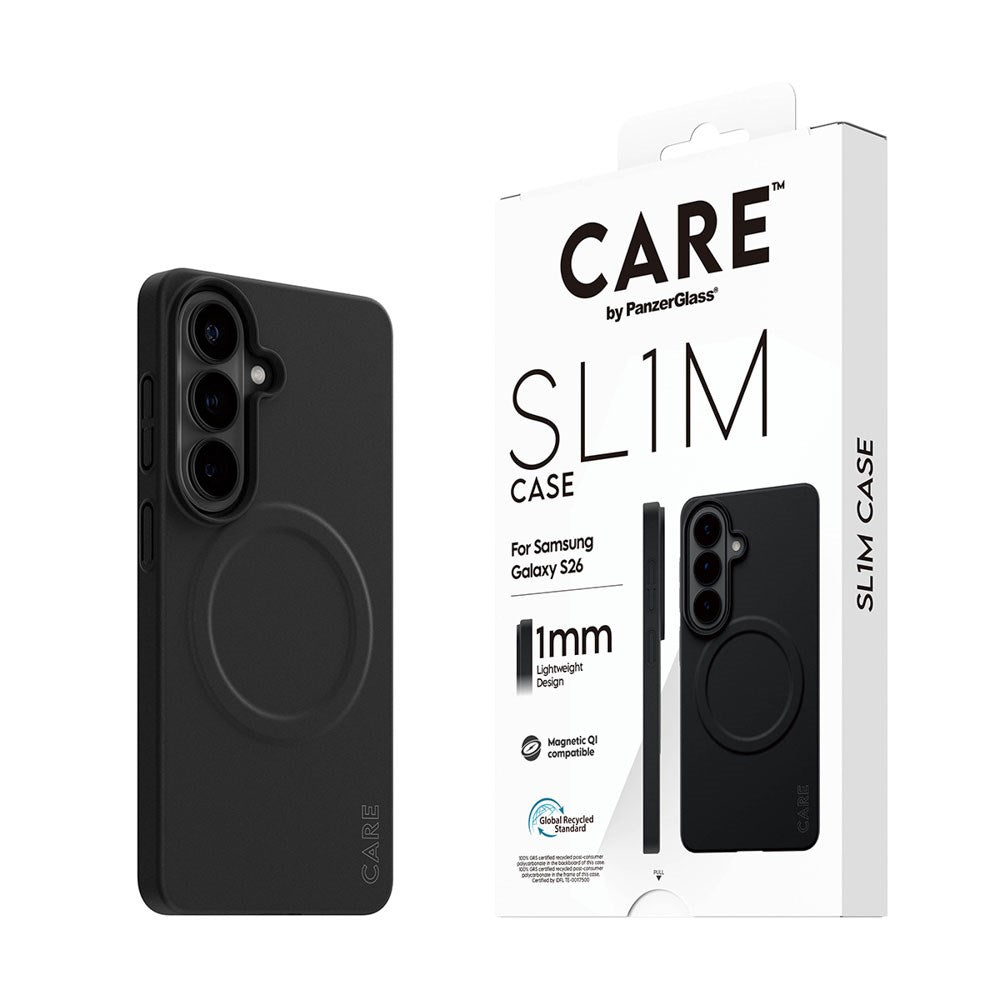 Samsung Galaxy S26 CARE by PanzerGlass SL1M Case - Black