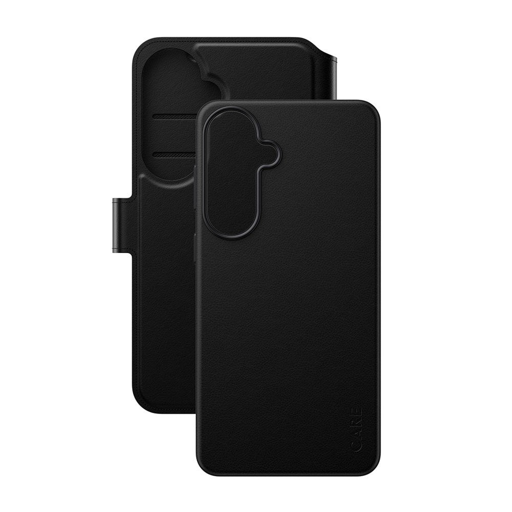 Samsung Galaxy S26+ (Plus) CARE by PanzerGlass Feature Tango 2-in-1 Flip Case with Wallet - Black
