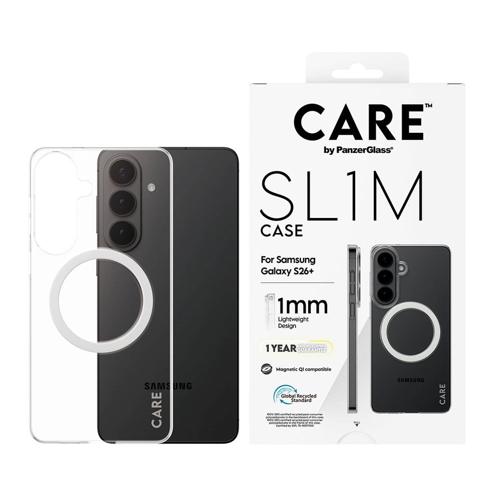 Samsung Galaxy S26+ (Plus) CARE by PanzerGlass SL1M Case - Transparent