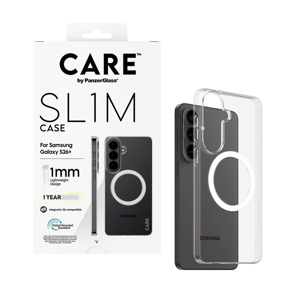Samsung Galaxy S26+ (Plus) CARE by PanzerGlass SL1M Case - Transparent