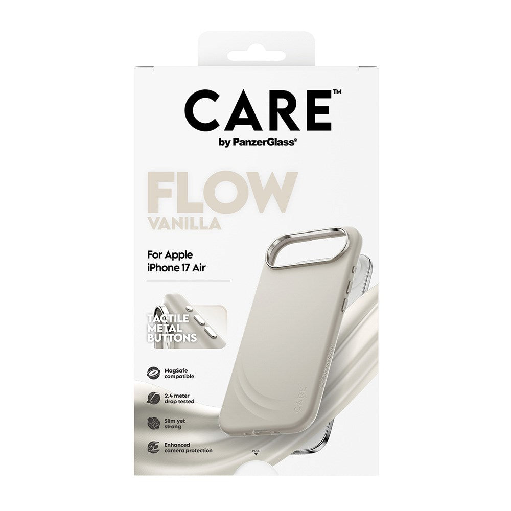 CARE by PanzerGlass iPhone Air Flow Case - MagSafe Compatible - Vanilla
