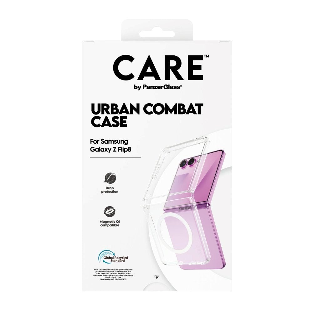 Samsung Galaxy Z Flip8 / Flip7 CARE™ by PanzerGlass® Urban Combat Case - Transparent