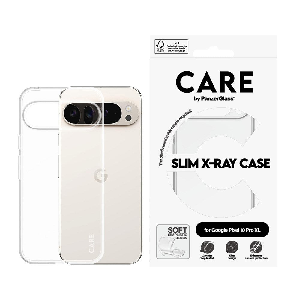 CARE by PanzerGlass Google Pixel 10 Pro XL Fashionable Transparent X-Ray Soft Basic Case - Transparent