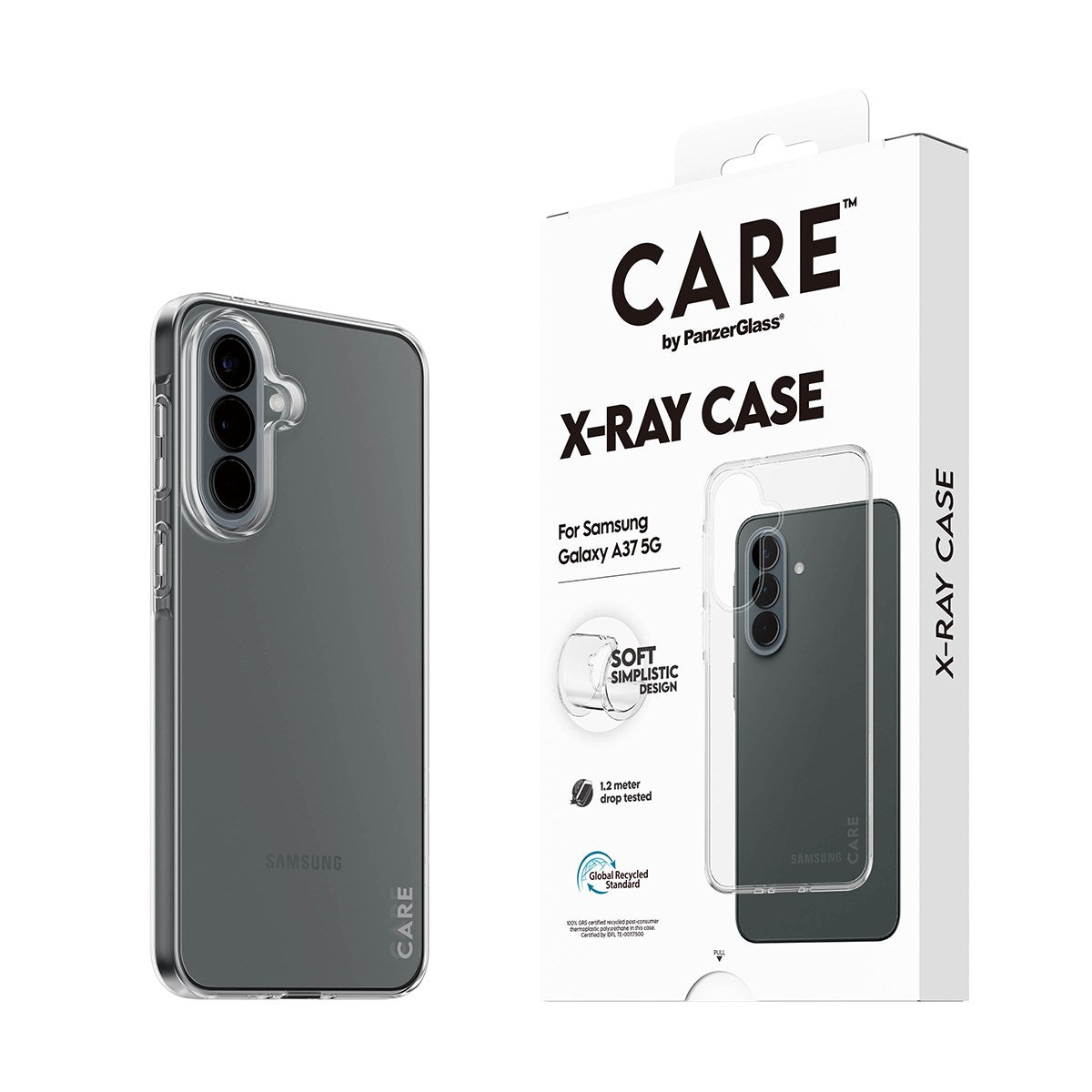 Samsung Galaxy A37 CARE by PanzerGlass Slim X-Ray Case - Transparent