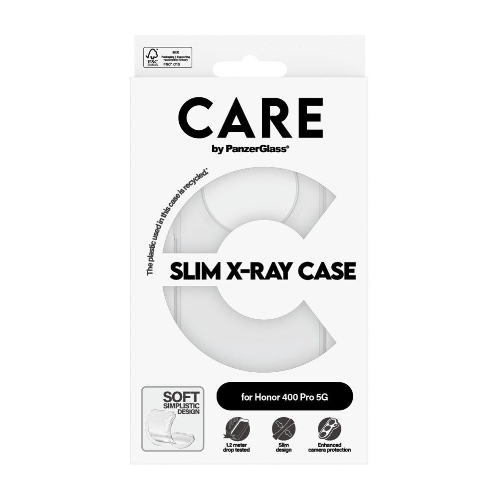CARE by PanzerGlass Honor 400 Pro Fashionable Transparent X-Ray Soft Basic Case - Transparent