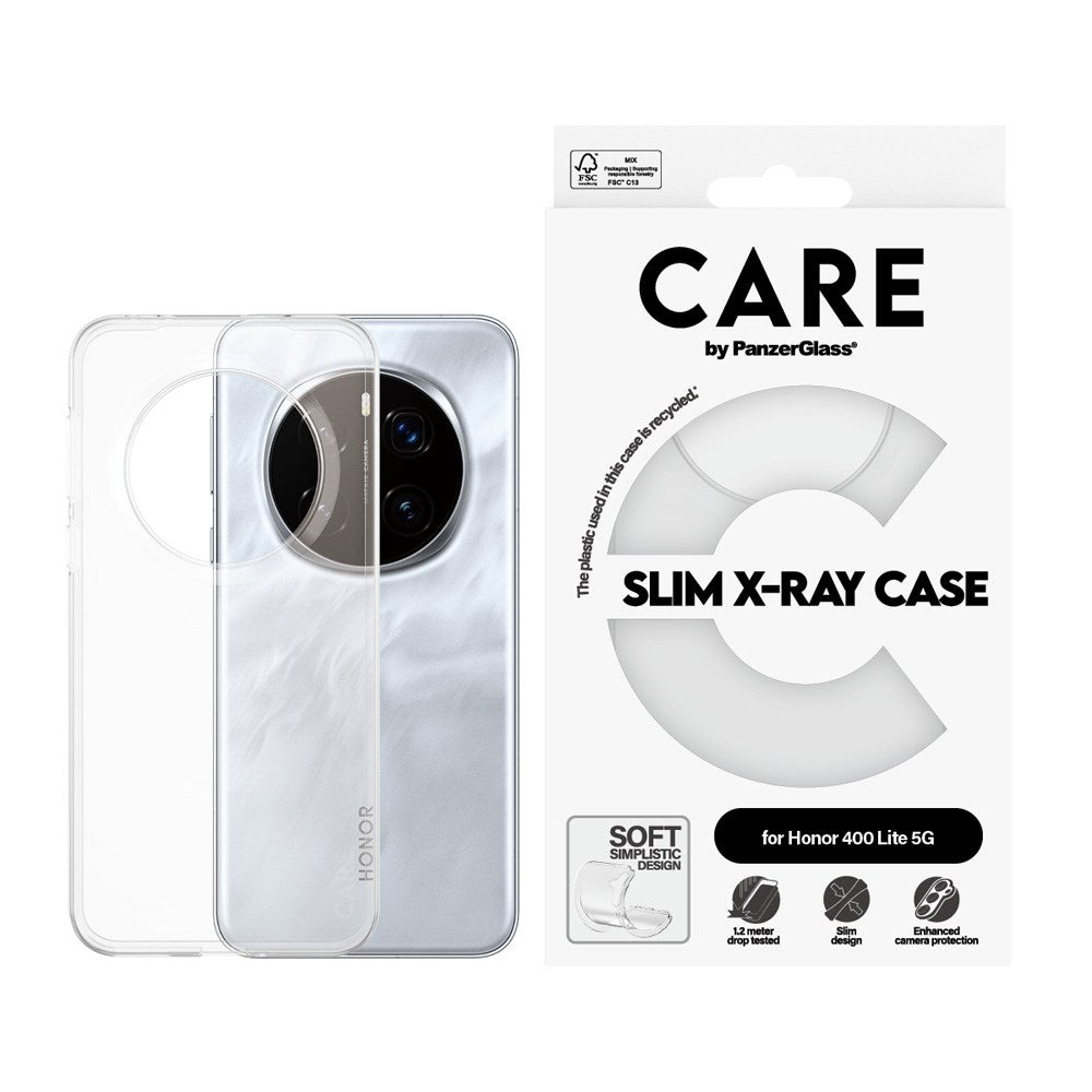 CARE by PanzerGlass Honor 400 Lite Fashionable Transparent X-Ray Soft Basic Case - Transparent