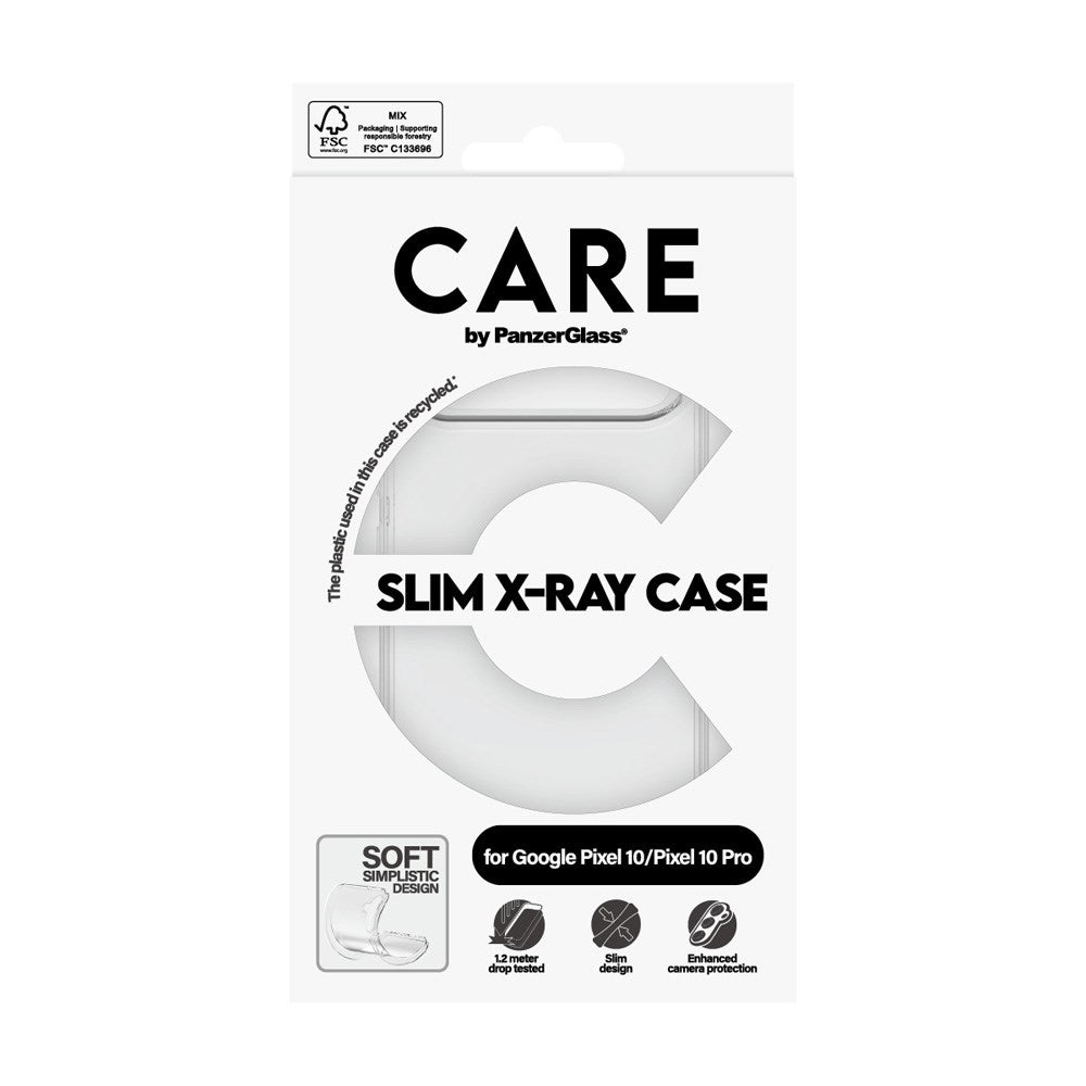 CARE by PanzerGlass Google Pixel 10 / 10 Pro Fashionable Transparent X-Ray Soft Basic Case - Transparent