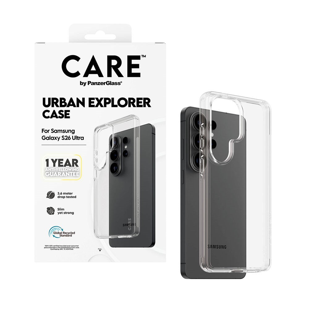 Samsung Galaxy S26 Ultra CARE by PanzerGlass Urban Explorer Case - Transparent