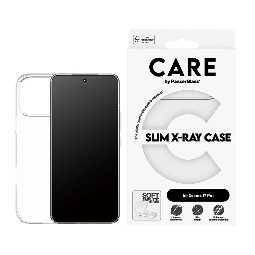 Xiaomi 17 Pro CARE by PanzerGlass FASHION X-Ray Soft Basic Case - Transparent