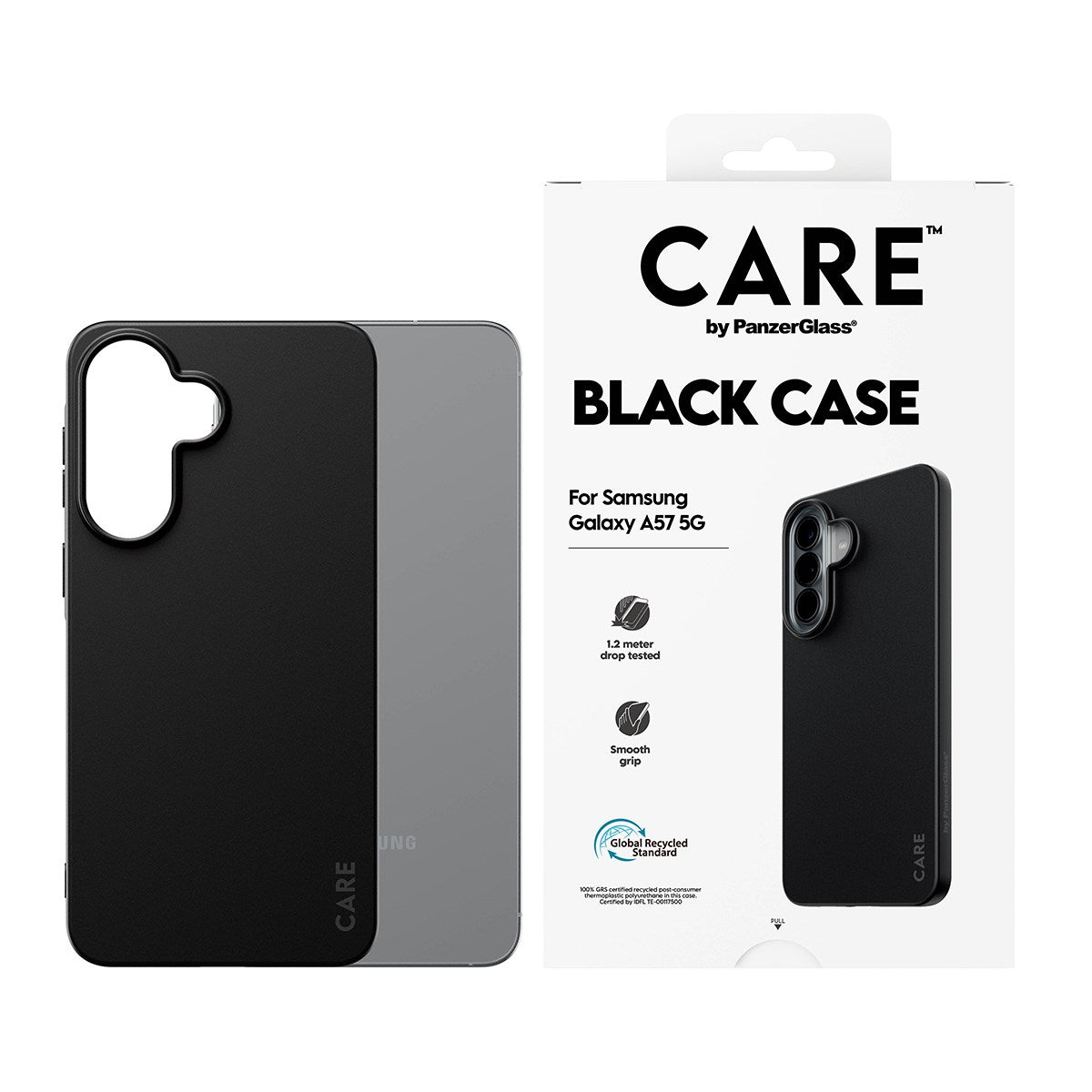 Samsung Galaxy A57 CARE by PanzerGlass Fearlessly Fashionable Case - Black