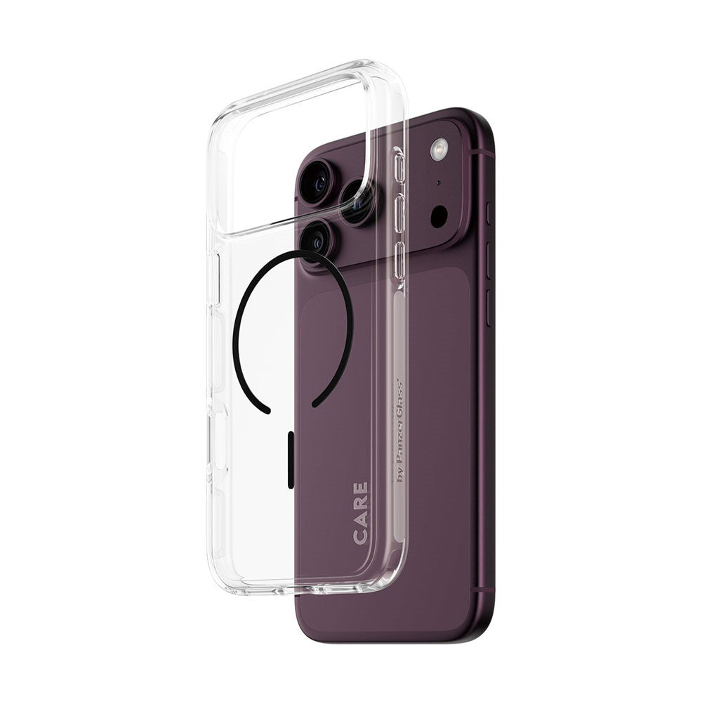 iPhone 18 Pro Max / 17 Pro Max CARE by PanzerGlass FLAGSHIP Urban Explorer Case - MagSafe Compatible - Transparent / Black