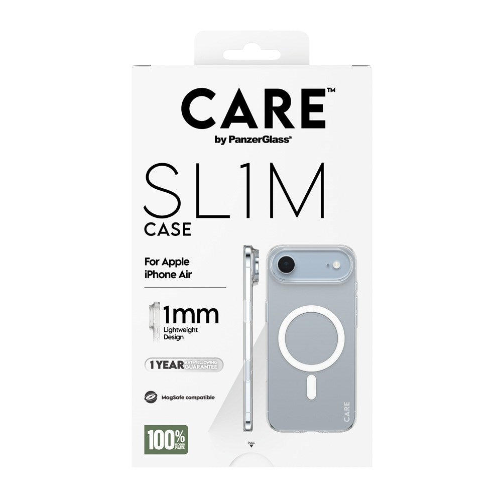 iPhone Air CARE by PanzerGlass SL1M Case - MagSafe Compatible - Transparent