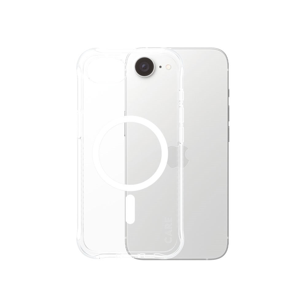 iPhone 17e / 16e CARE by PanzerGlass Fashionable Samba Case - MagSafe Compatible - Transparent