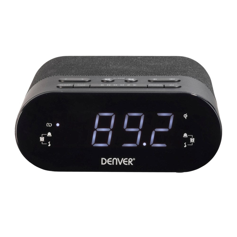 Denver CRQ-107 Radio with Wireless Charging & Bluetooth - Black