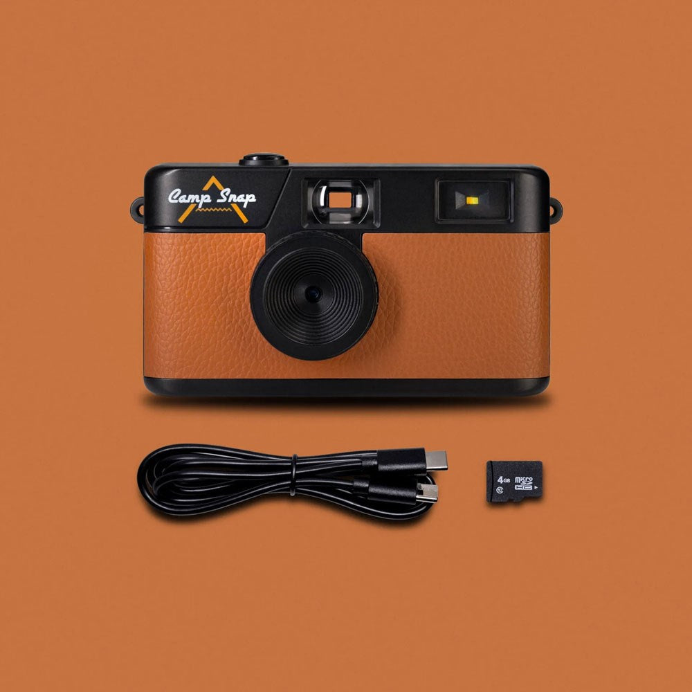 Camp Snap Screenless Digital Camera - 8 Megapixels - Rechargeable - Chestnut Brown