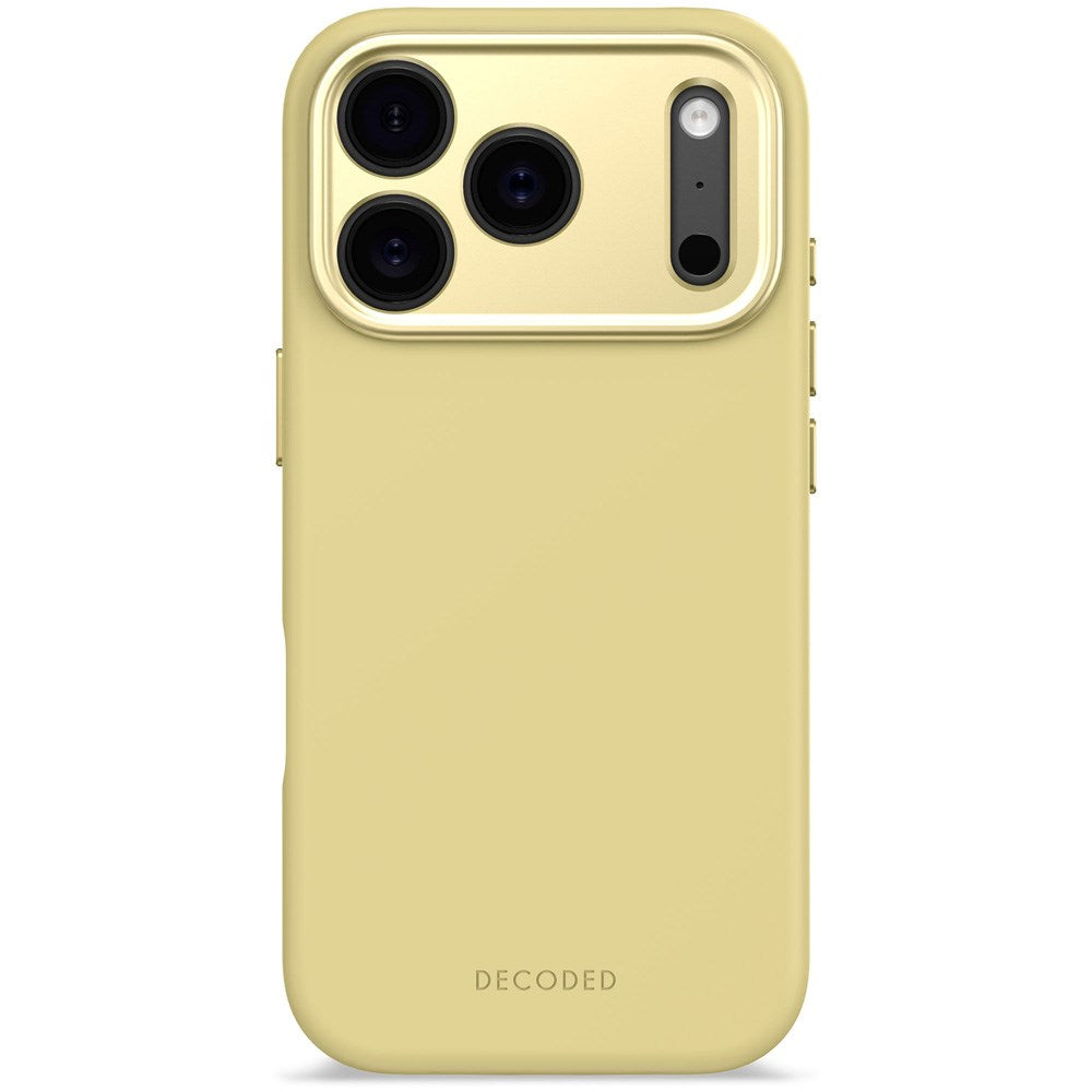 Decoded iPhone 17 Pro AntiMicrobial Silicone Case - MagSafe Compatible - Yuma Yellow