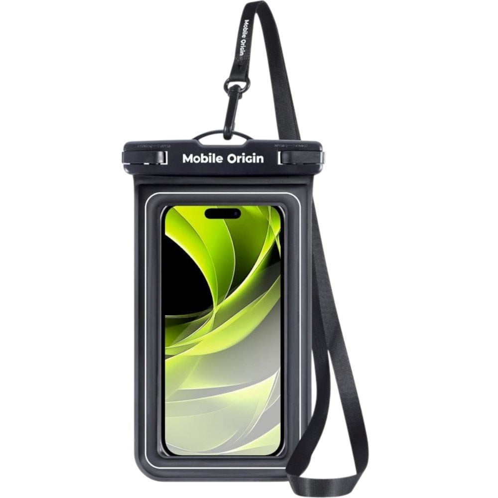 Universal Waterproof Case Pouch Mobile Origin - Black / Transparent (Max. Phone: 6.5")