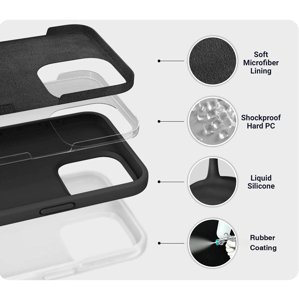 eSTUFF iPhone 17 Pro Max INFINITE ROME Case - Recycled Materials - Black