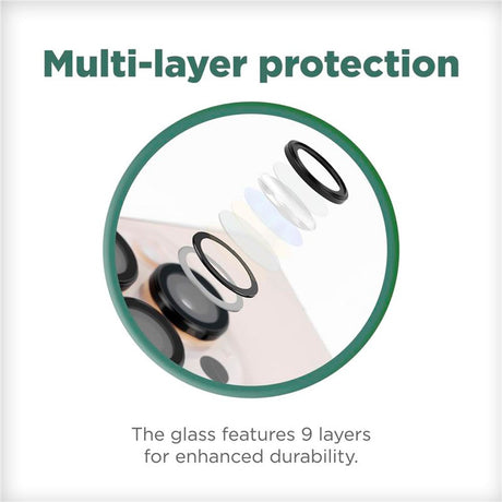 iPhone 16 / 16 Plus Mobile Origin Easy Lens Guard - Camera Lens Protector - Black