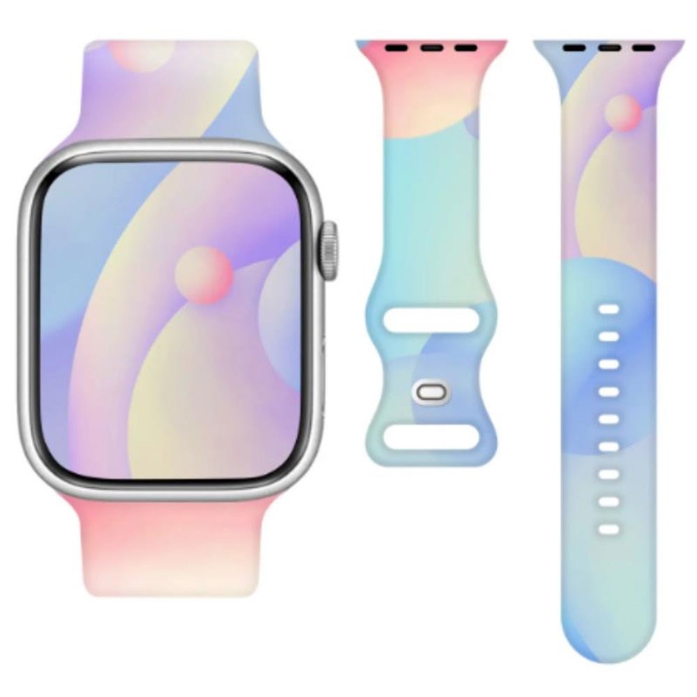 Apple Watch (38/40/SE/41/42mm) Telcon Silicone Strap - Multicolored