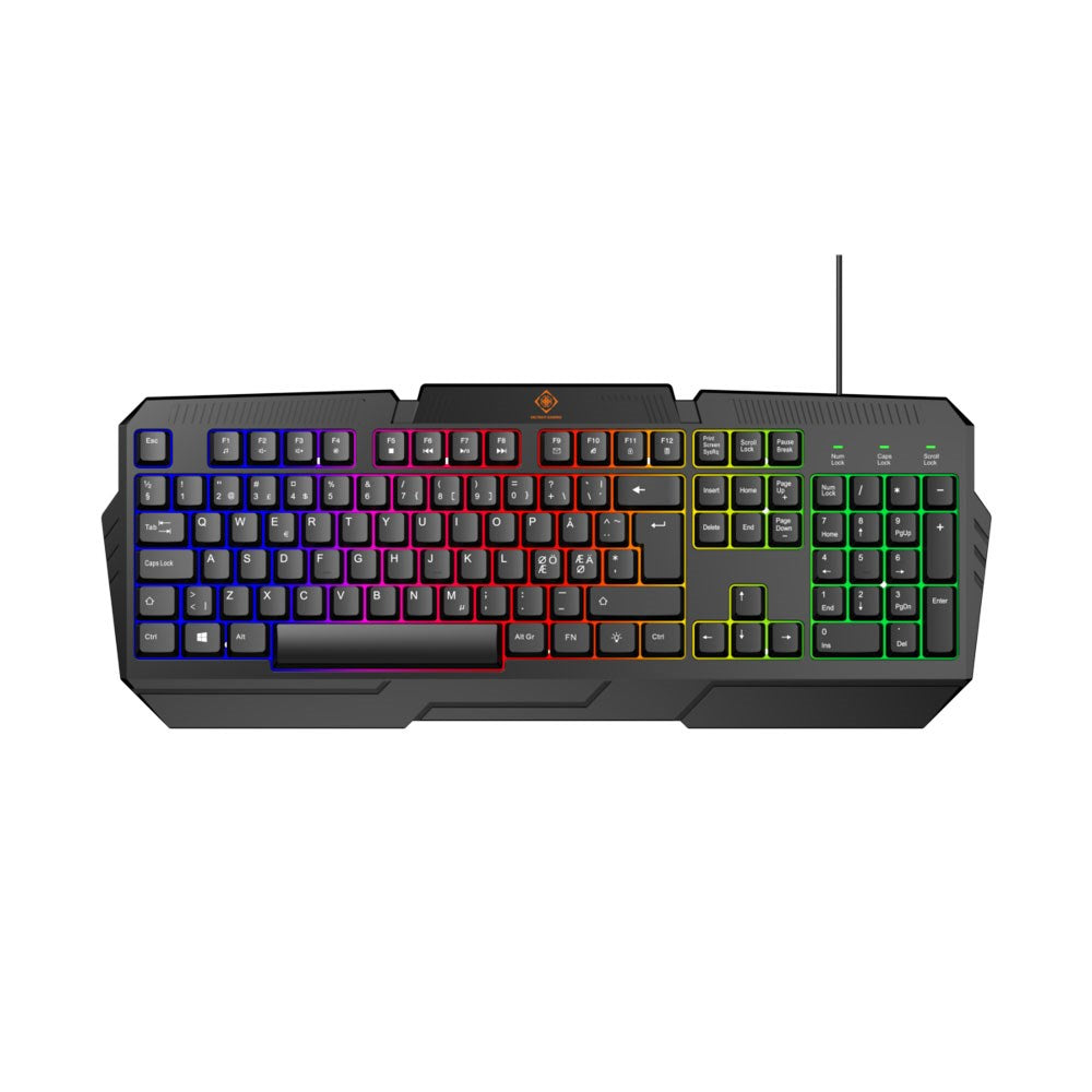 Deltaco 4-in-1 Gaming Set with Headset / Keyboard / Mouse / Mouse Pad - Black