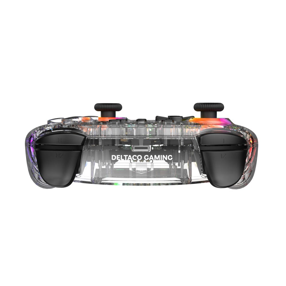 Deltaco Wireless Gaming Controller for Nintendo Switch 2 - Transparent