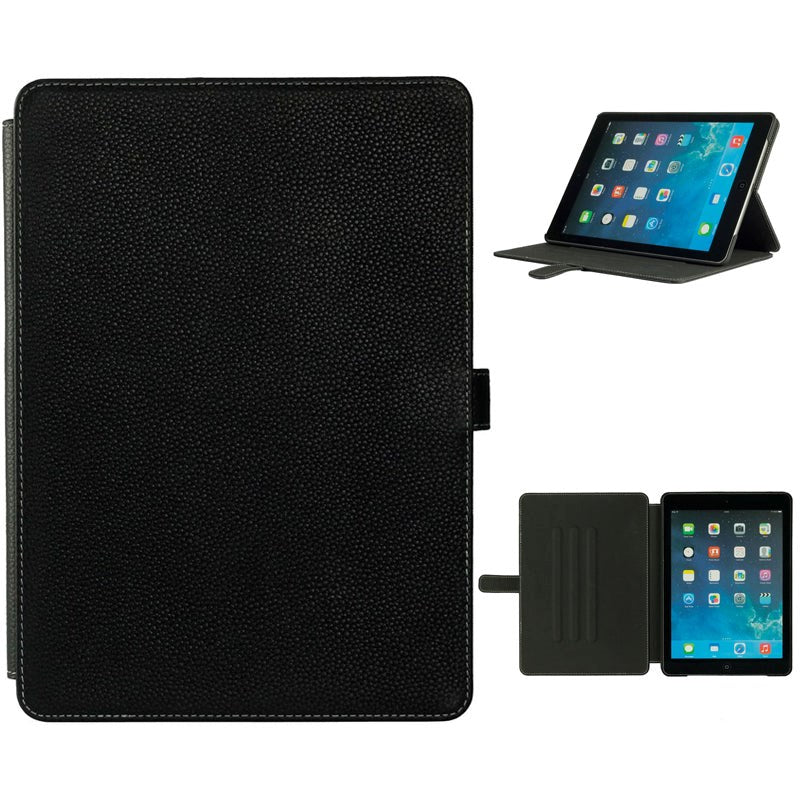 iPad (2018) / iPad (2017) - Onsala Collection Genuine Leather Case - Black