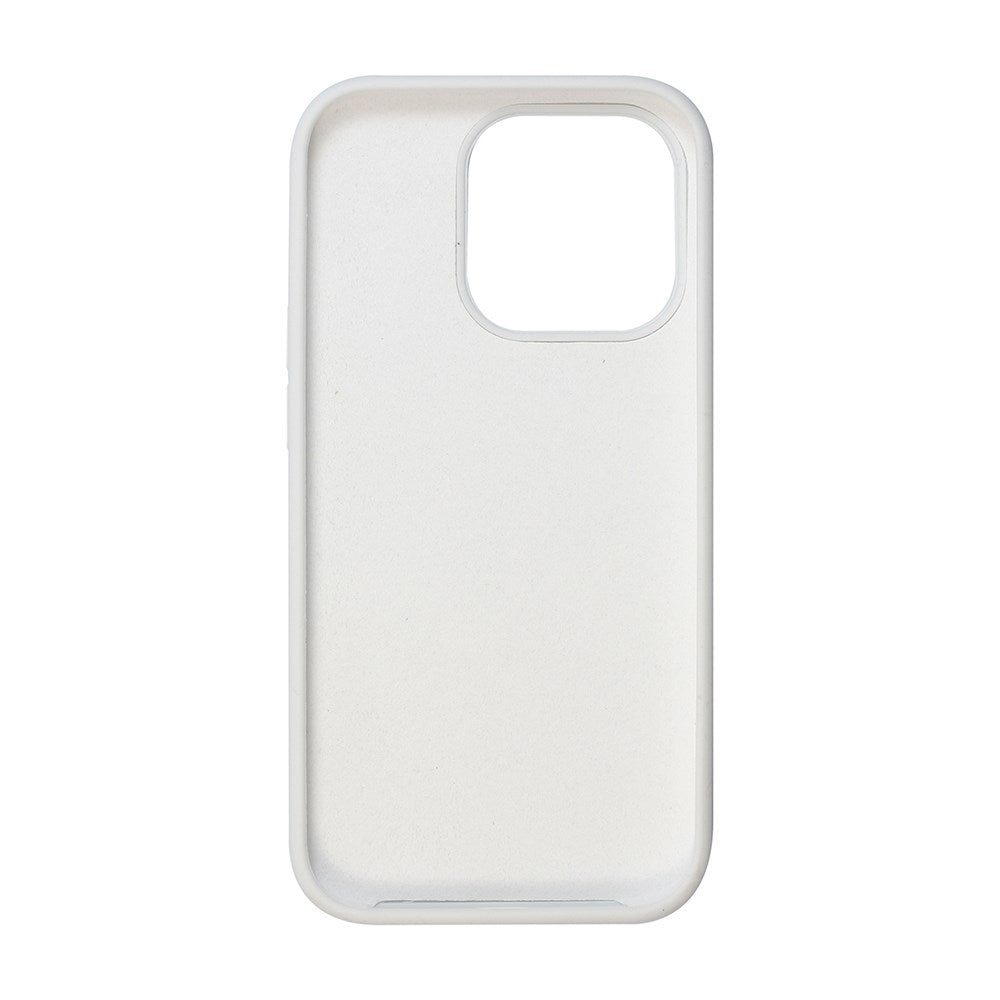 GreenMind iPhone 14 Pro Lined Silicone Case - White