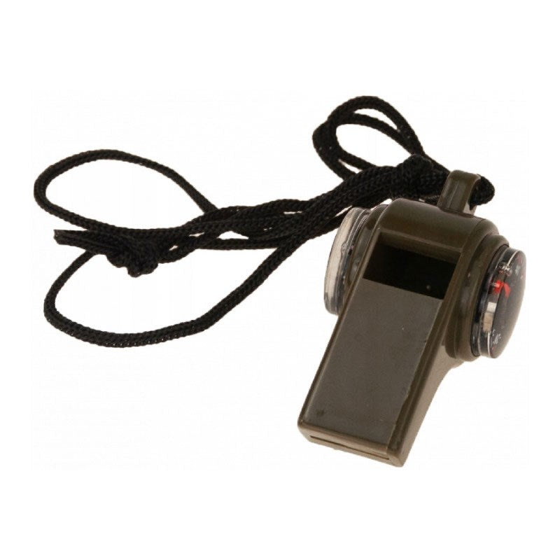 Setty Whistle with Built-in Compass and Thermometer - Black