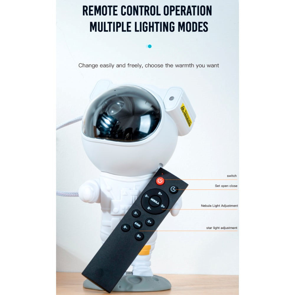 XO Astronaut Star Projector Lamp - LED - White