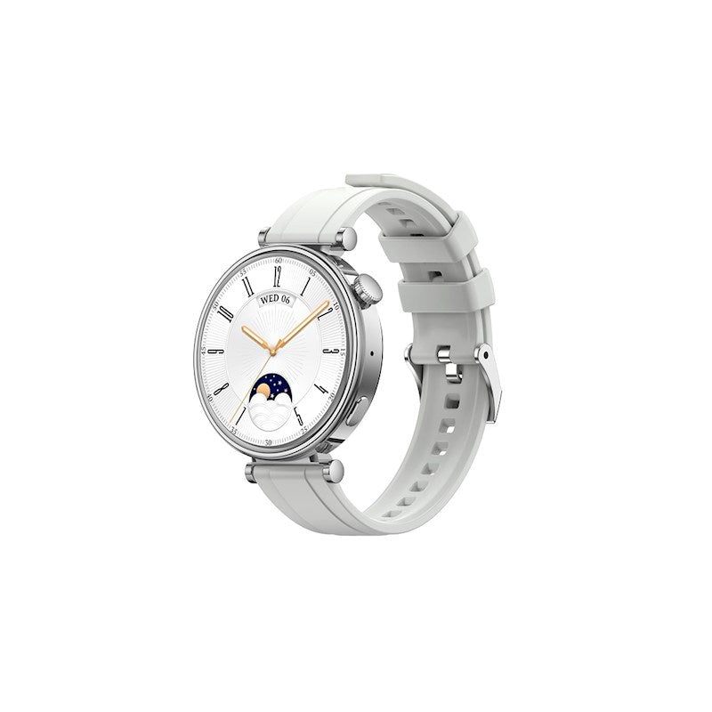 XO GT4 Mini Smartwatch with Interchangeable Watch Faces - Silver