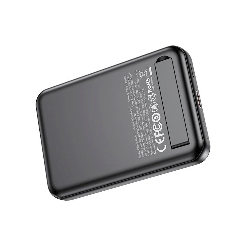 XO 20W Magnetic Powerbank 10,000mAh with USB-C and Stand Function - Black