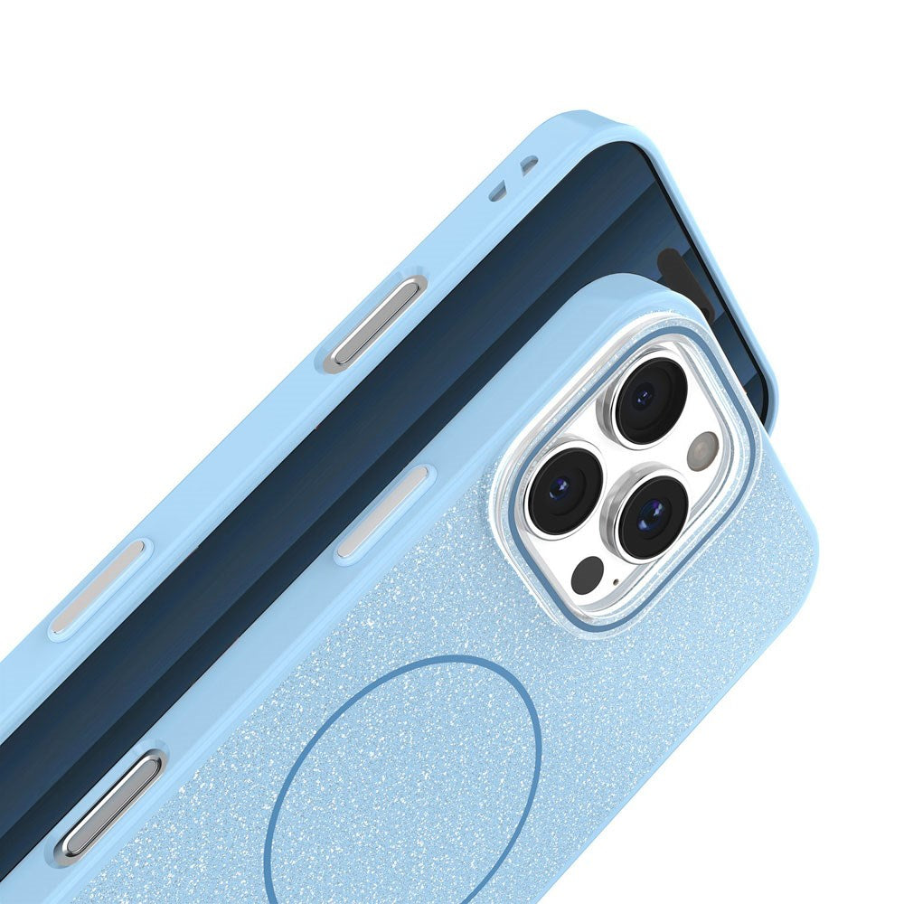 iPhone 11 Glitter Thin Case - MagSafe Compatible - Light Blue