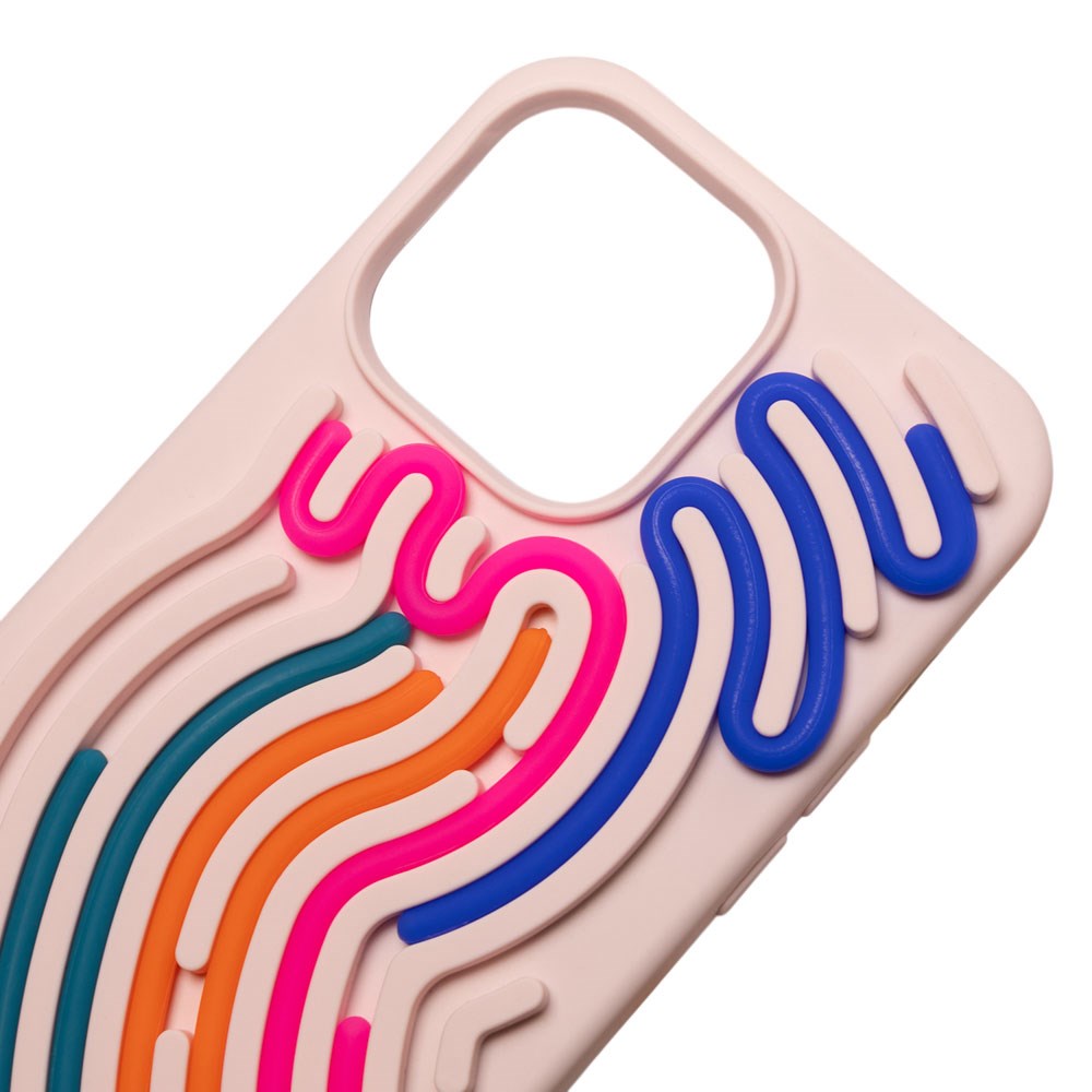 iPhone 16 Pro Max TFO DIY Snake Silicone Case - Pink