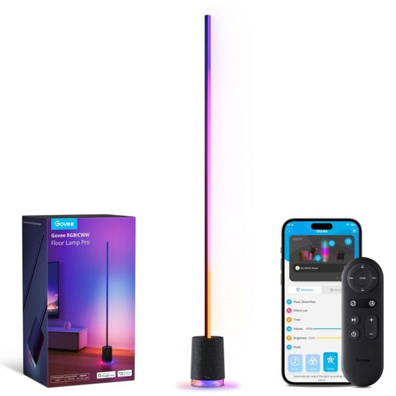 Govee Floor Lamp Pro with Speaker - Black