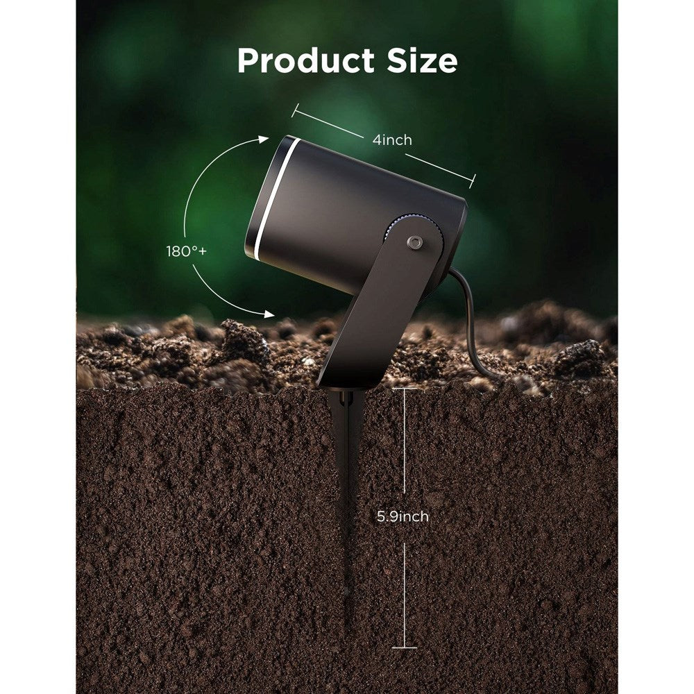 Govee Outdoor Spotlights - 2 pcs. - with Multi-Mounting - Black