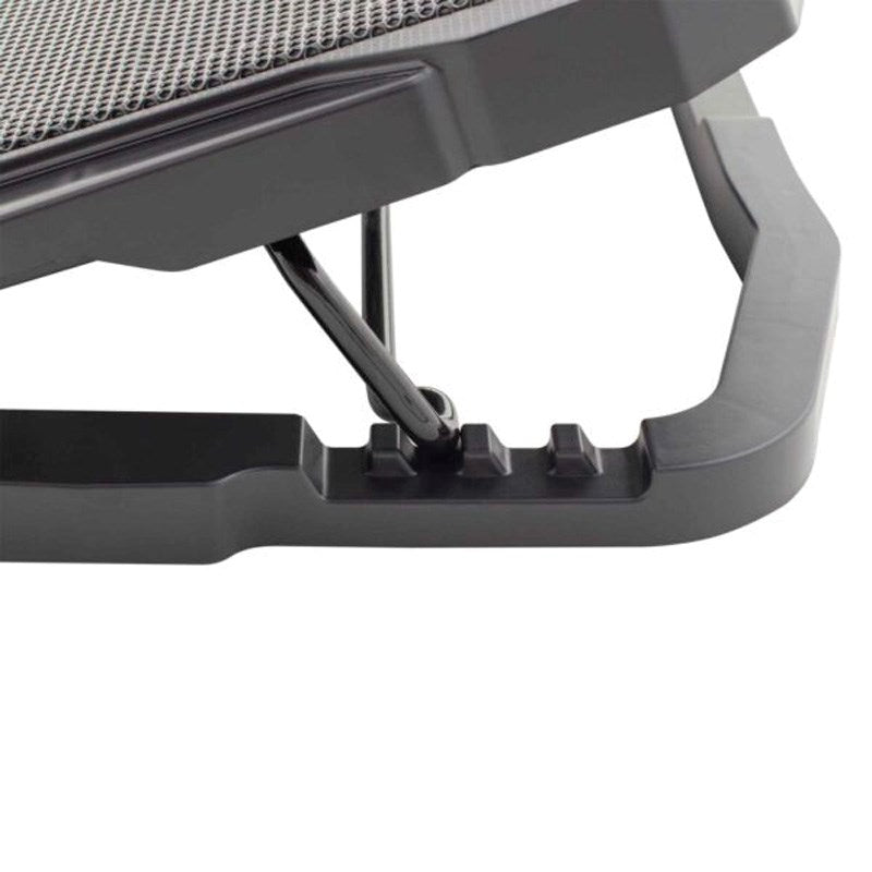 White Shark ICE WARRIOR Laptop Stand with Built-in Cooler - Black