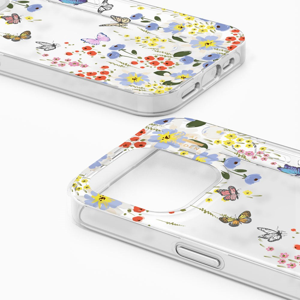 iDeal Of Sweden iPhone 14 Pro Clear Case - Artistic Garden