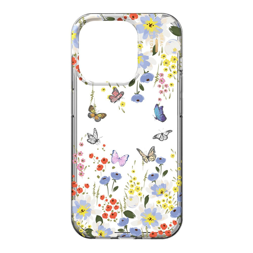 iDeal Of Sweden iPhone 14 Pro Clear Case - Artistic Garden