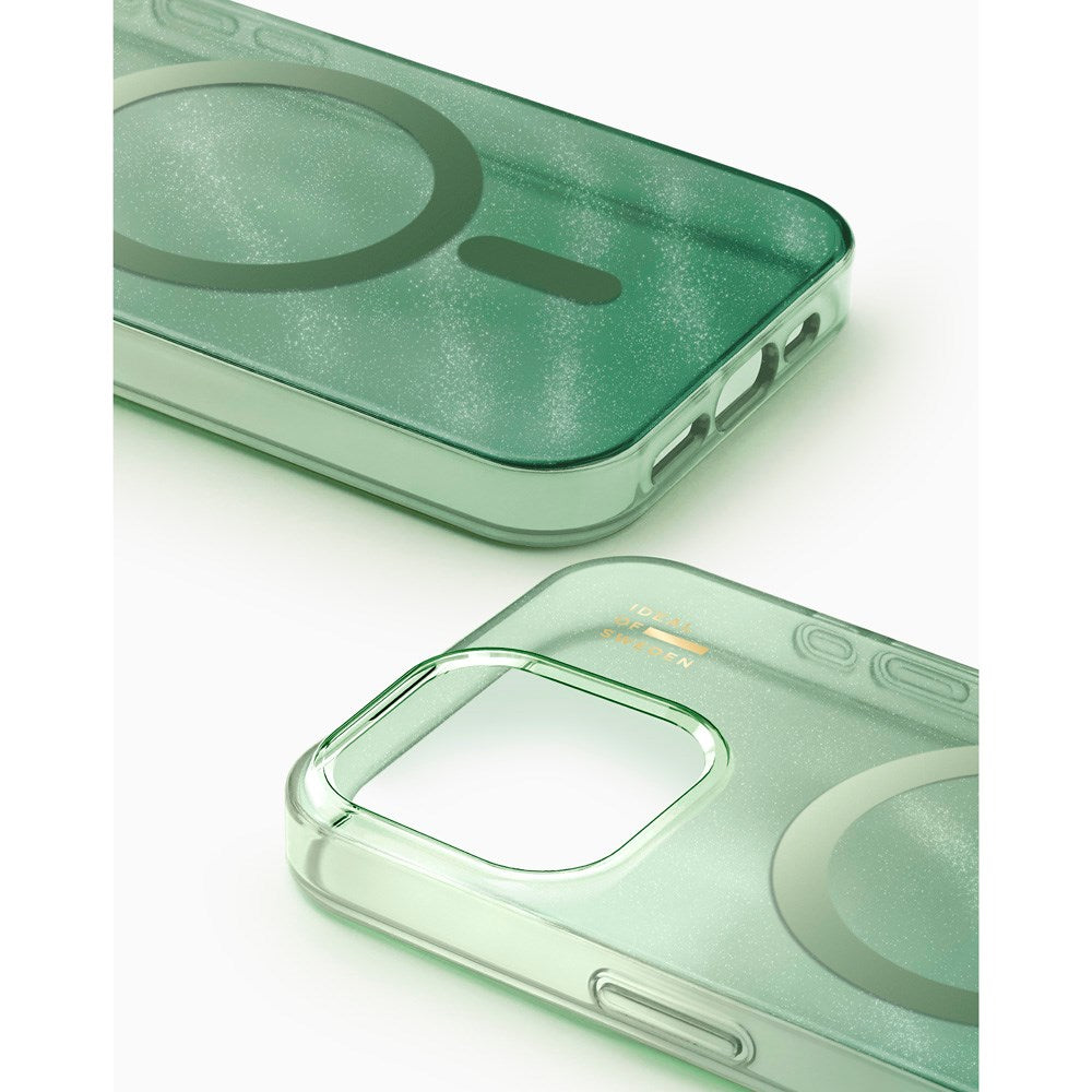 iPhone 16e / 15 / 14 / 13 iDeal Of Sweden Clear Case - MagSafe Compatible - Sage Green