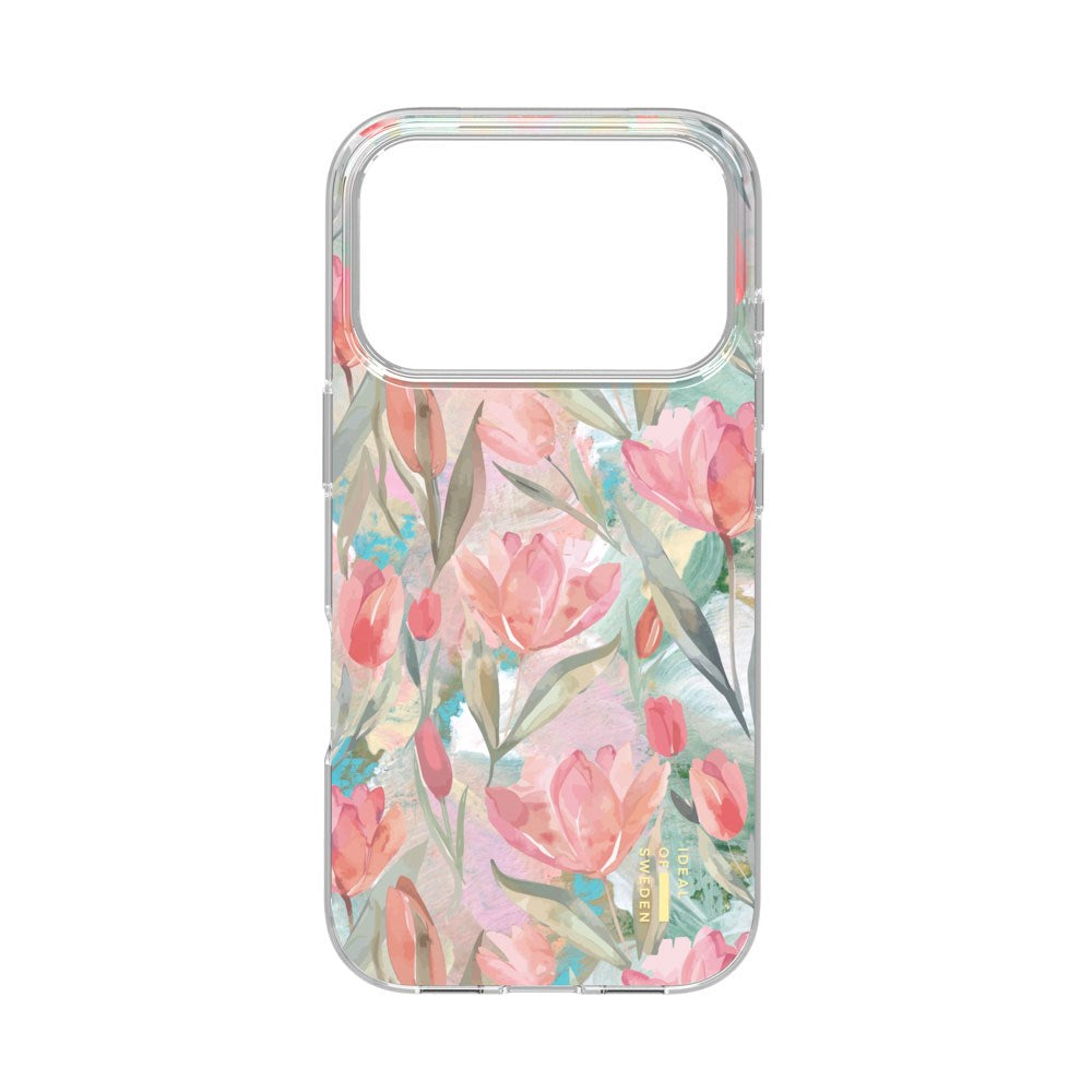 iPhone 17 Pro Max iDeal Of Sweden Clear Case - MagSafe Compatible - Tulip Bloom