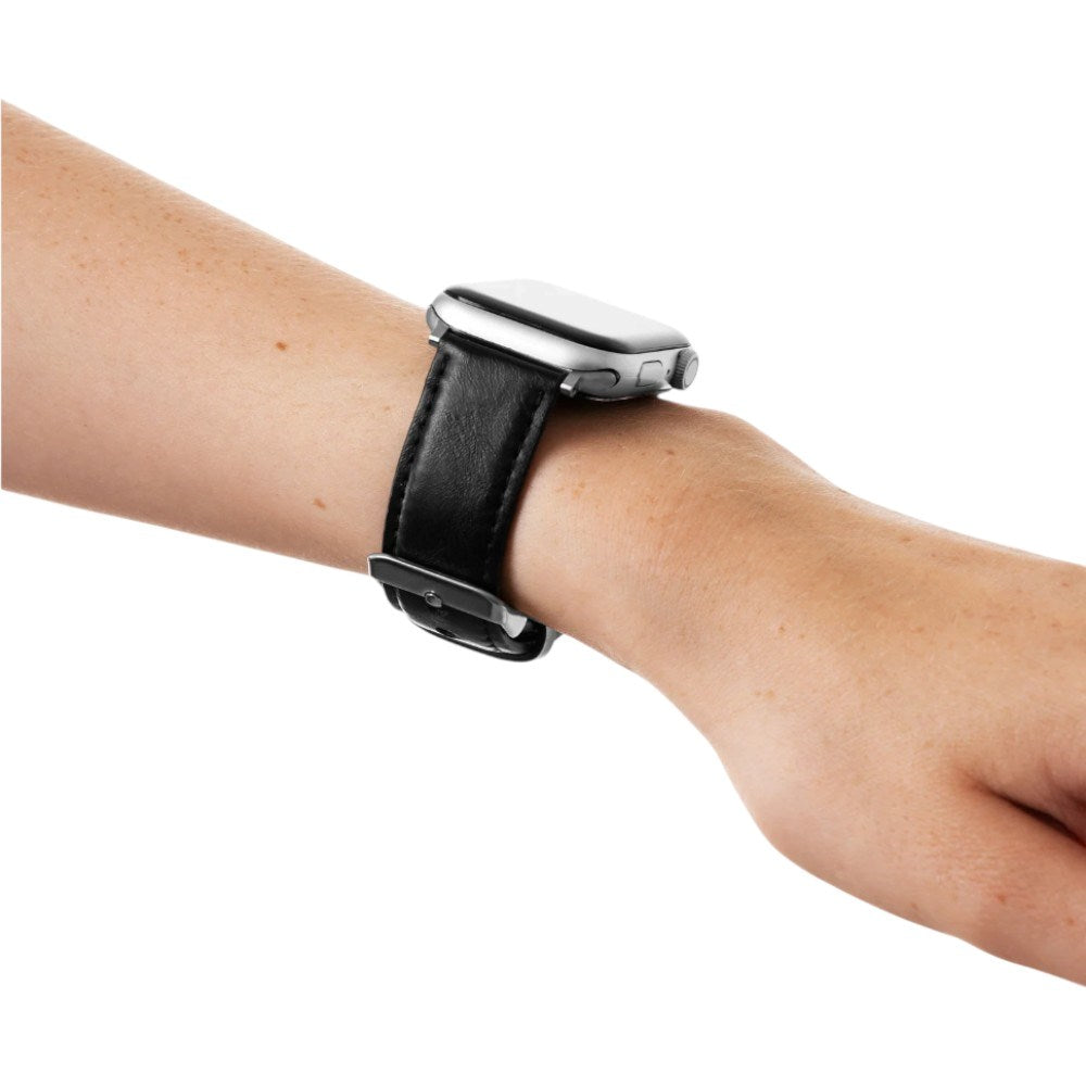 Apple Watch (38/40/SE/41/42mm) iDeal of Sweden Classic Vegan Leather Watch Strap - Iconic Black