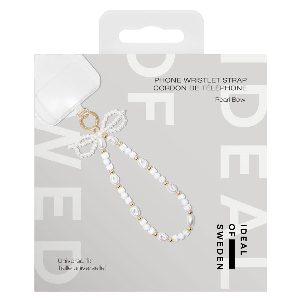 iDeal of Sweden Cord Wristlet Strap - White Pearls