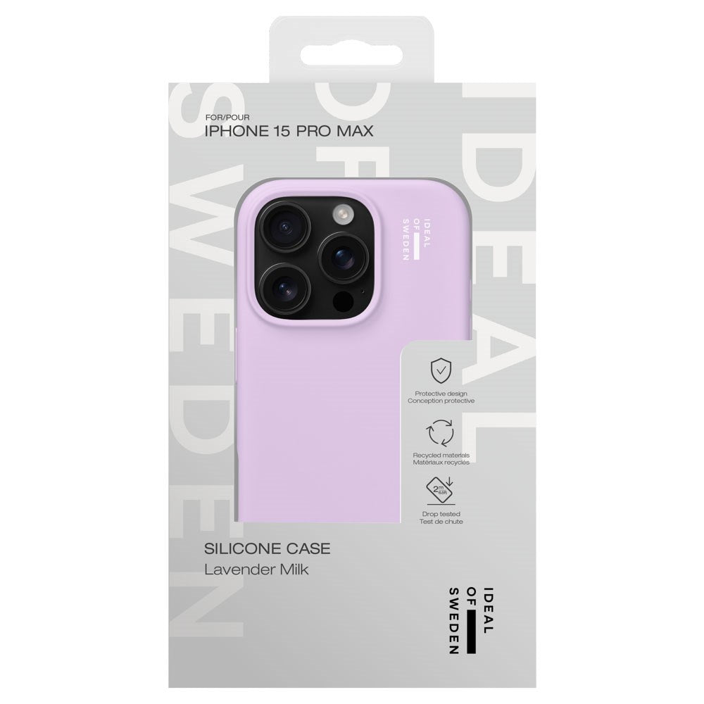 iPhone 15 Pro Max iDeal Of Sweden Silicone Case - Lavender Milk
