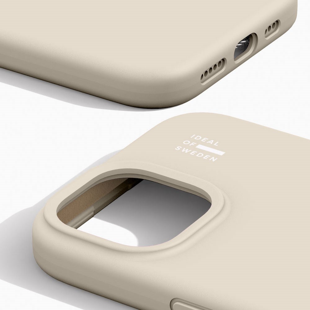 iPhone 17e / 16e / 15 / 14 / 13 iDeal Of Sweden Silicone Case - MagSafe Compatible - Cloud Dancer