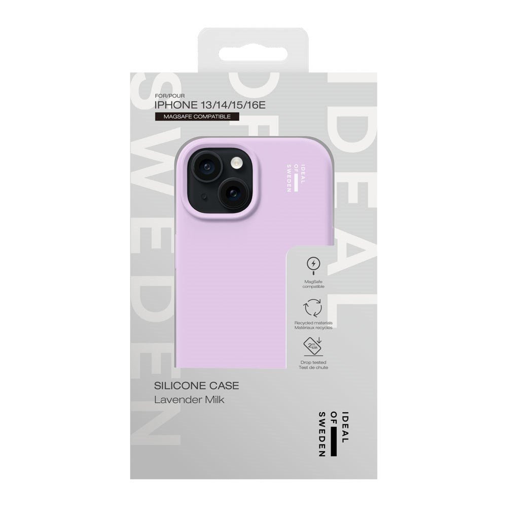 iPhone 16e / 15 / 14 / 13 iDeal Of Sweden Silicone Case - MagSafe Compatible - Lavender Milk