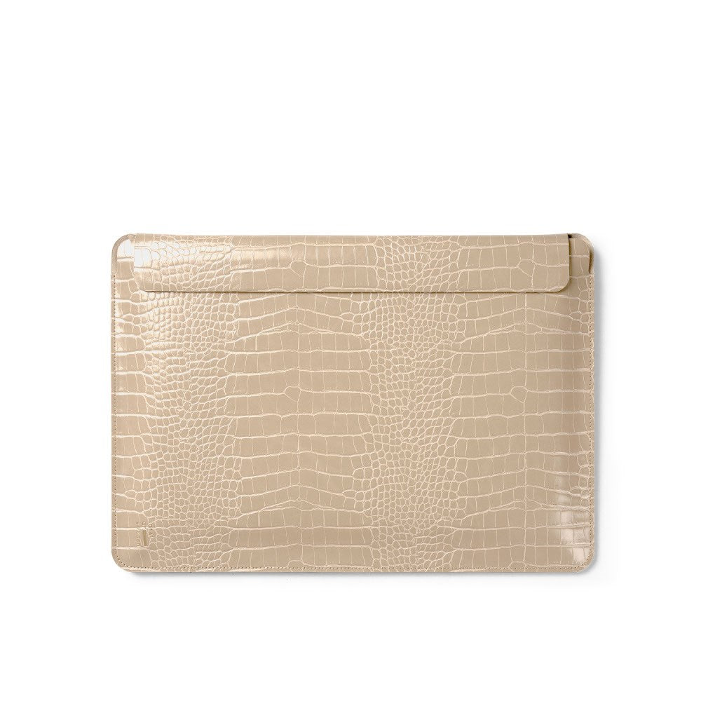 iDeal of Sweden 16" Computer Sleeve - Warm Beige Croco